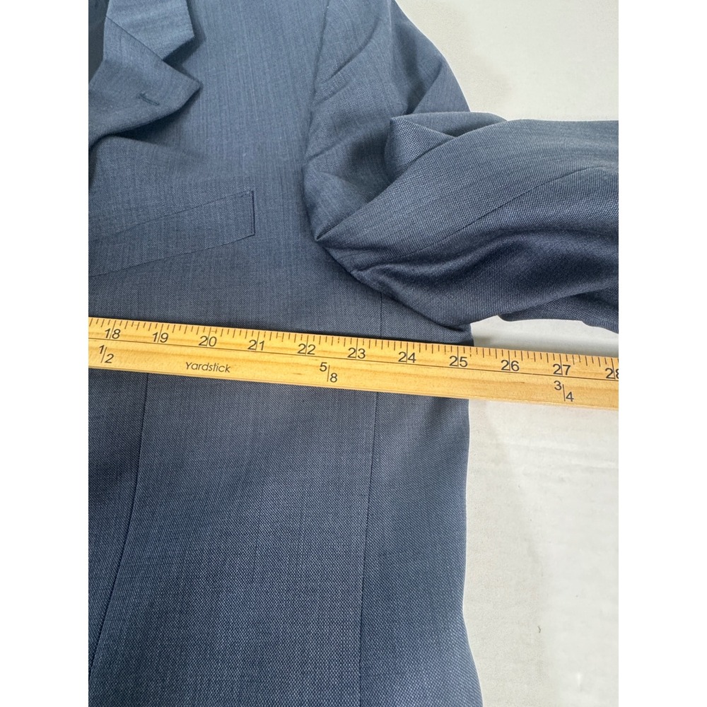 Jones New York Mens Navy Blue Wool Suit Jacket Pants Set - Picture 12 of 16
